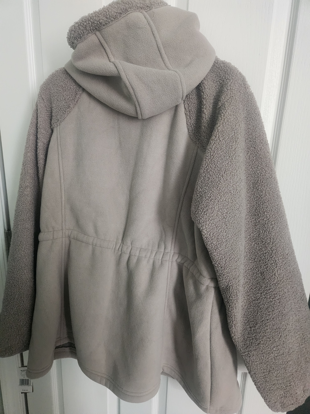 Koolaburra by UGG Taupe Sherpa Jacket with Drawstring Waist - Picture 5 of 6